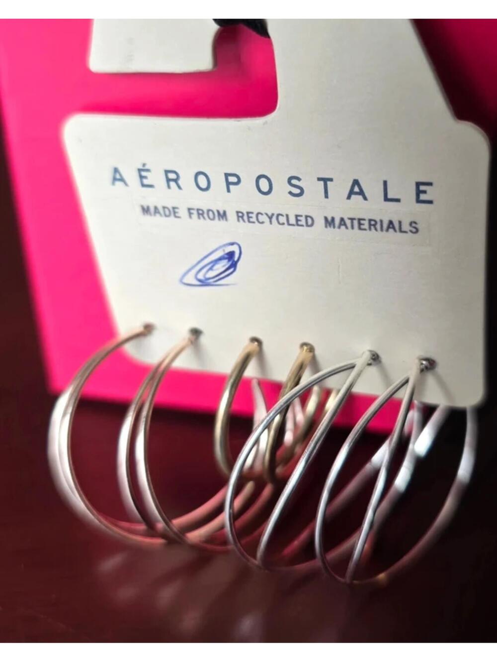 Aeropostale Earring set Hoops‎ 3 Pair